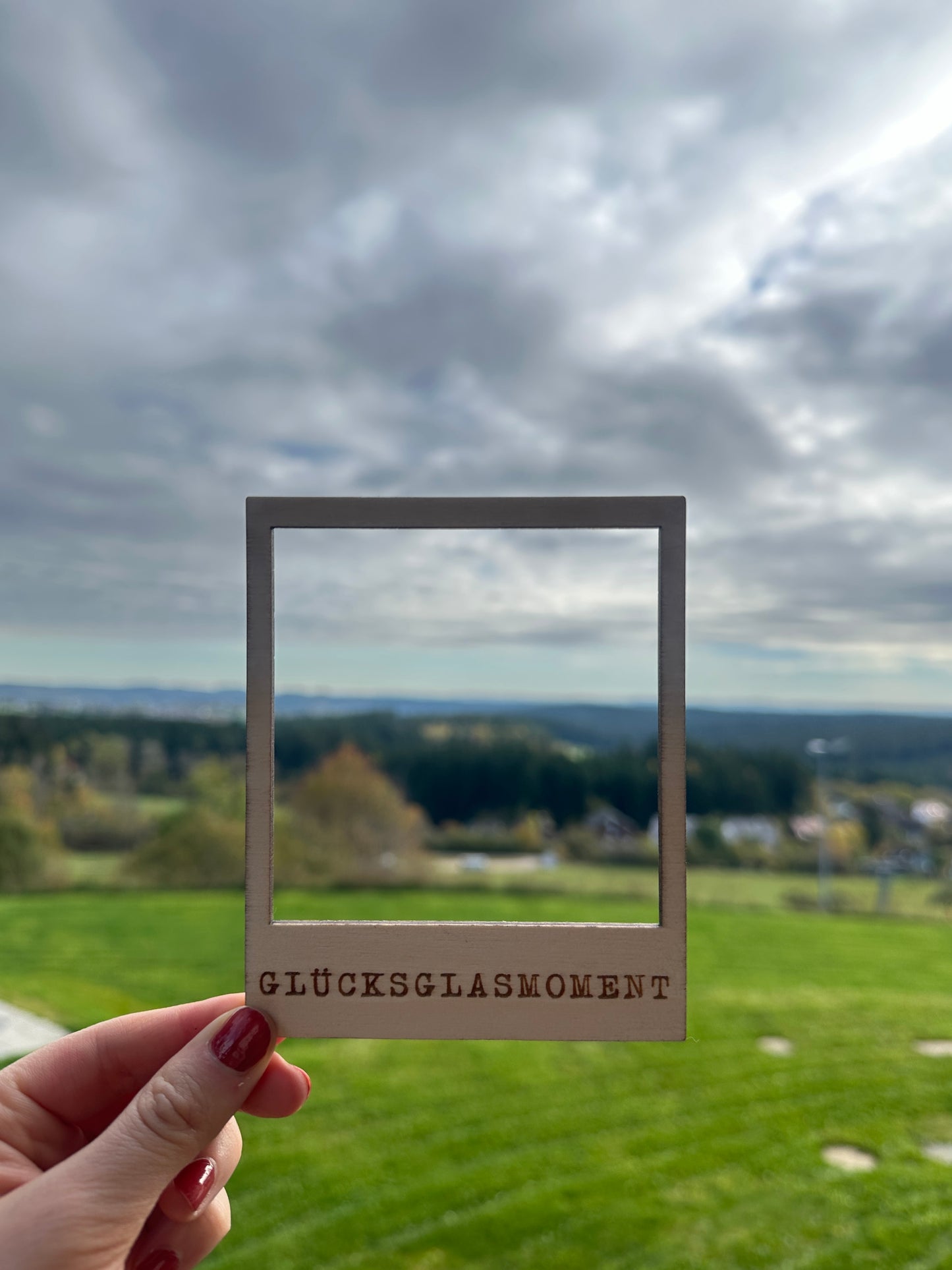 Polaroidrahmen aus Birkenholz