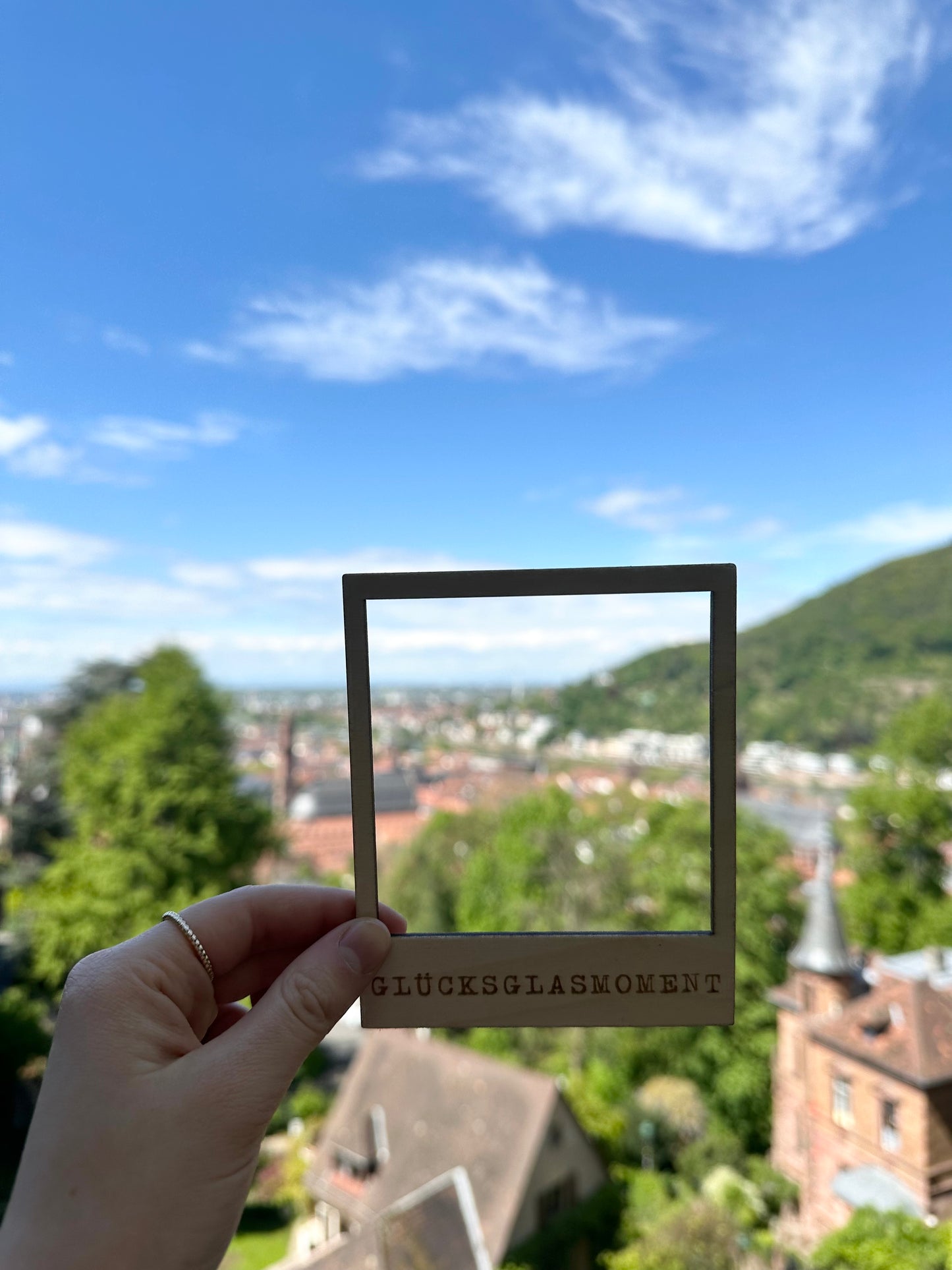 Polaroidrahmen aus Birkenholz