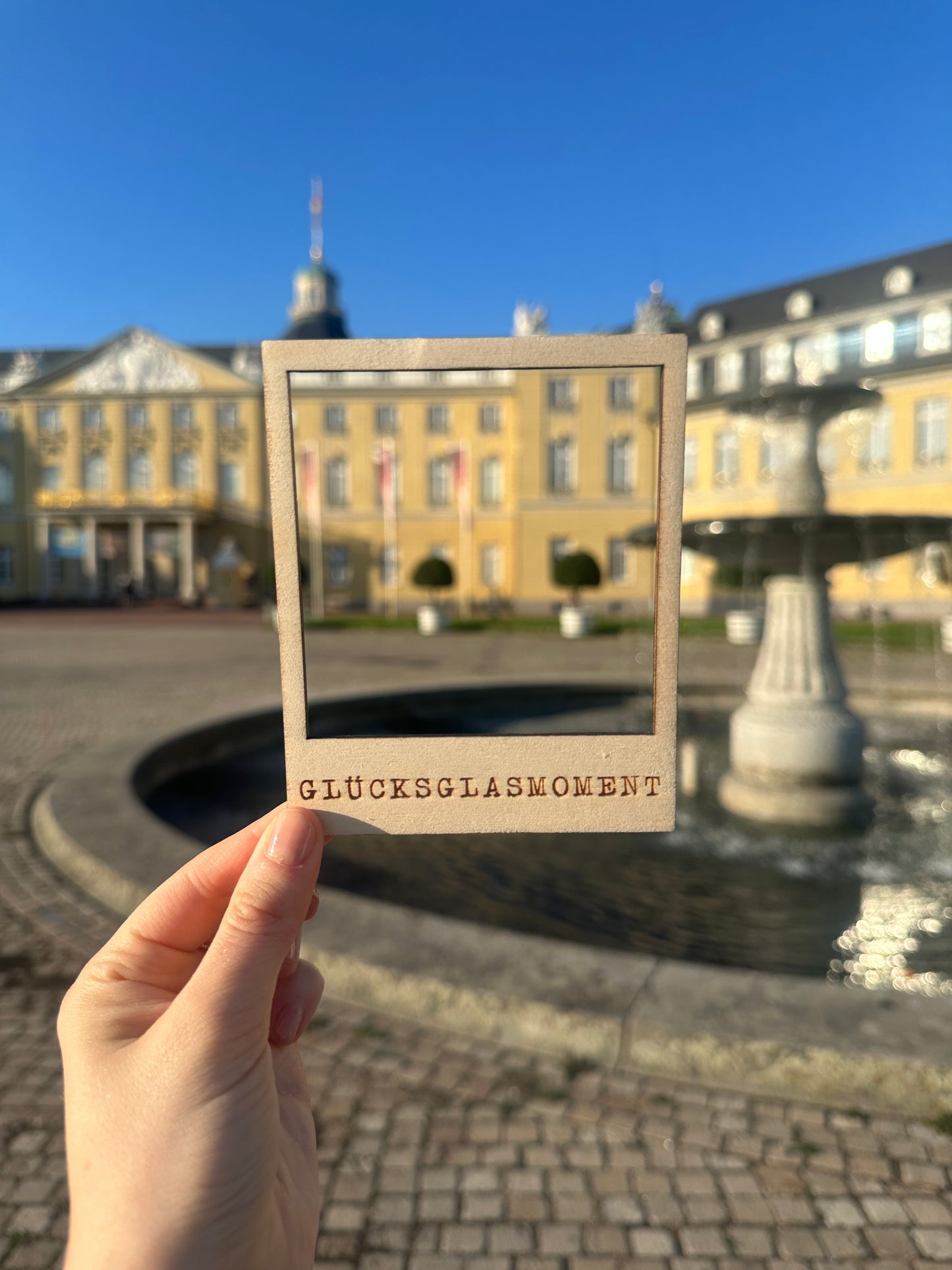 Polaroidrahmen aus Birkenholz