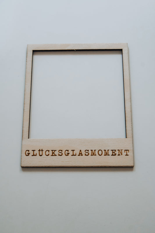 Polaroidrahmen aus Birkenholz