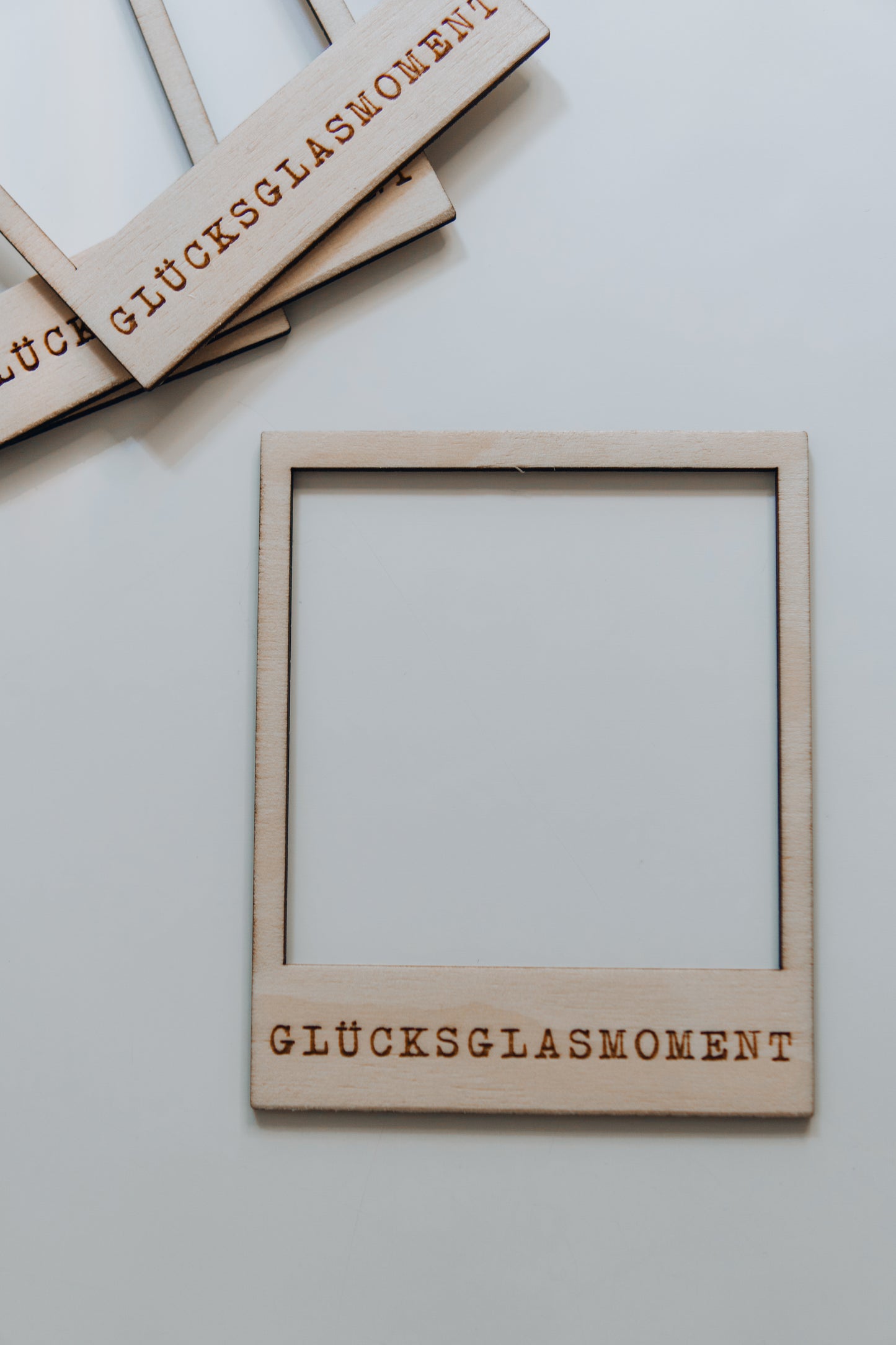 Polaroidrahmen aus Birkenholz